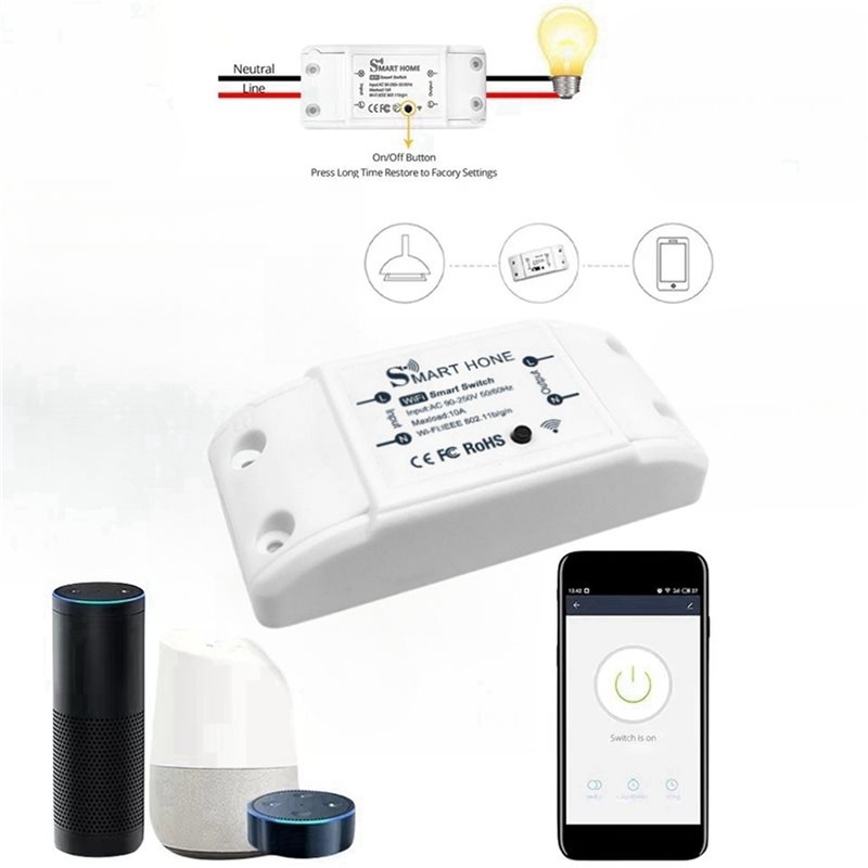 Smart Relay Tuya - Interruptor Inteligente AB33-4X, Interruptor Wifi para