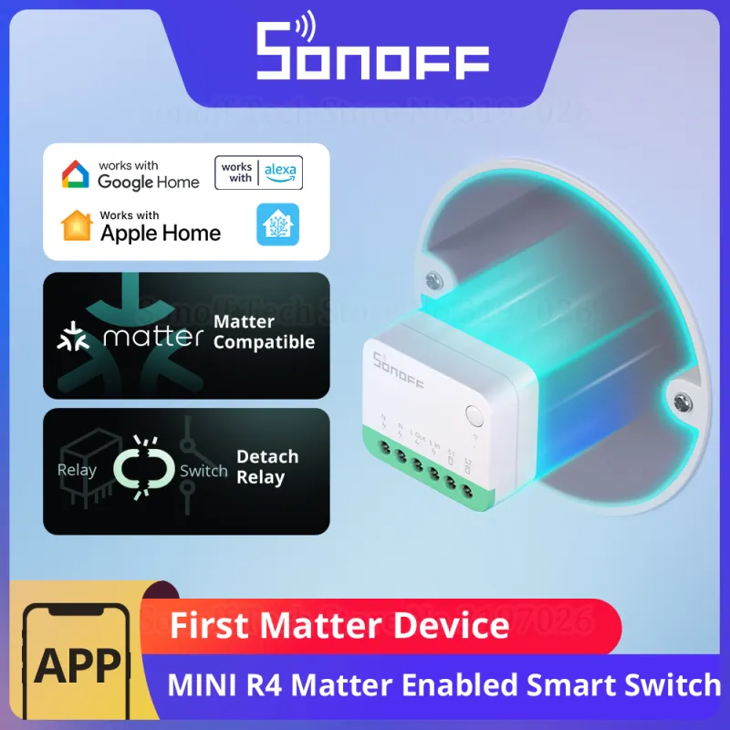 Sonoff - Interruptor Inteligente Wi-Fi SONOFF MINIR4M MINI