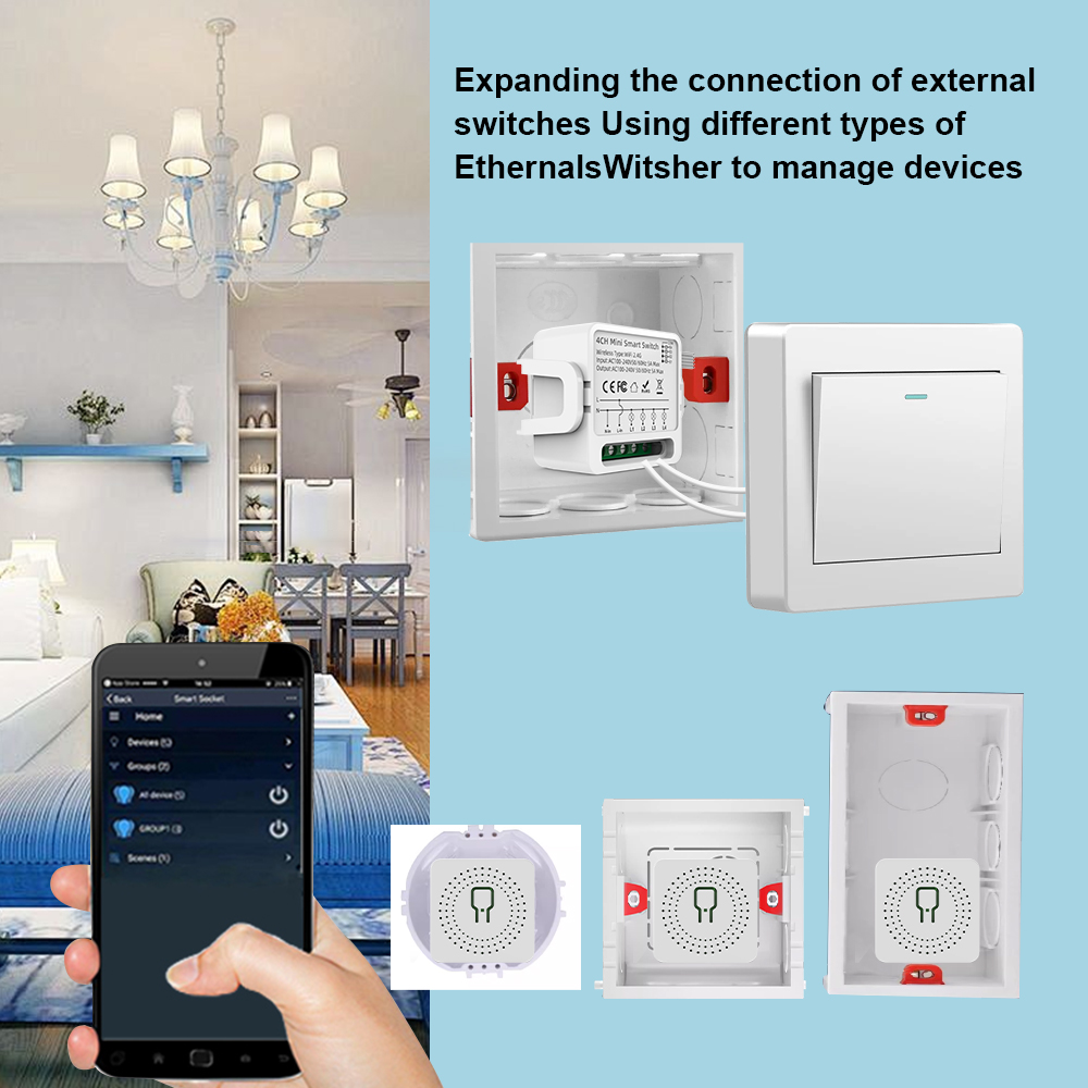 Interruptor Inteligente WiFi T - Tuya 4 Channel reseña y precio