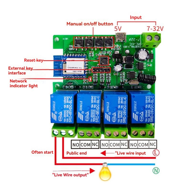ABZW Tuya Wifi inteligente 4CH - Smart Relay Tuya reseña y precio
