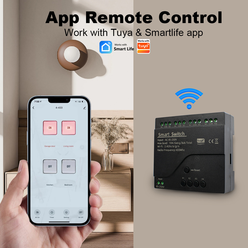 Nuevo Módulo de Relé WIFI Inte - Tuya 4 Channel reseña y precio