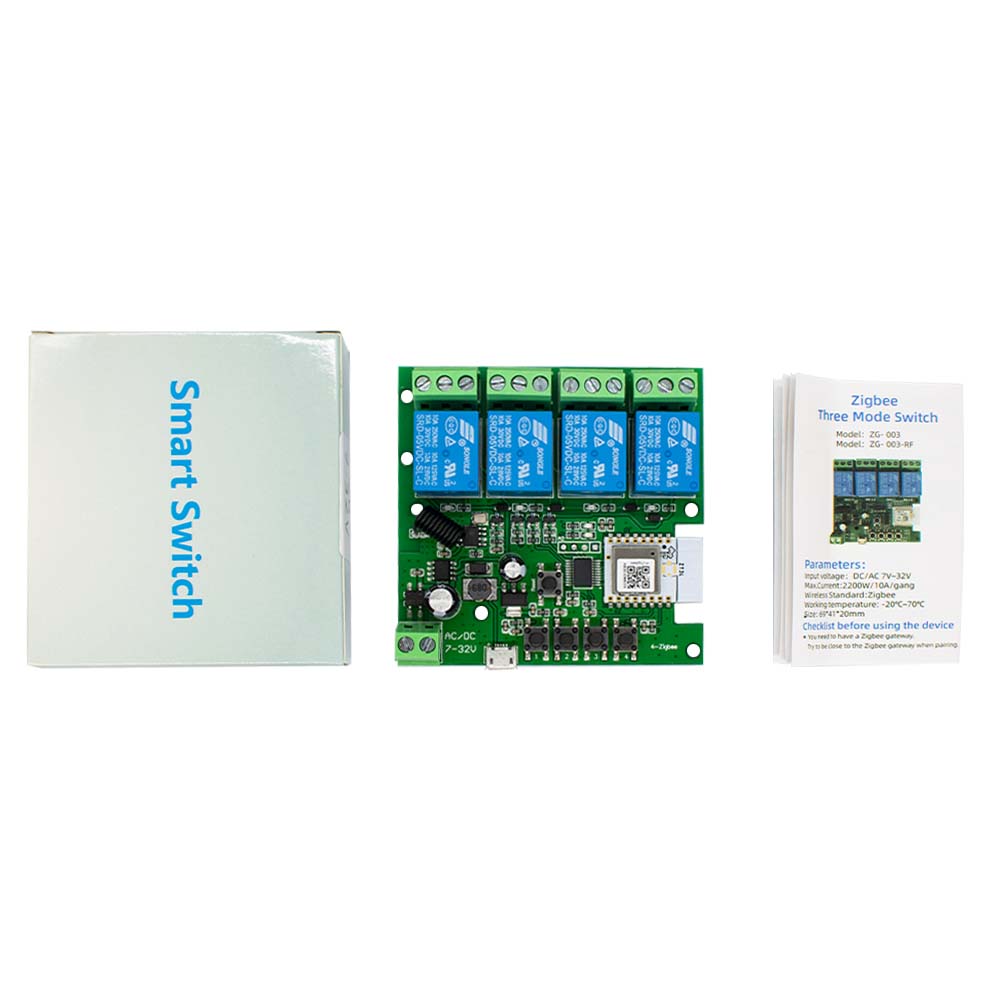 Relé Inteligente Zigbee 3.0 de - Tuya 4 Channel reseña y precio