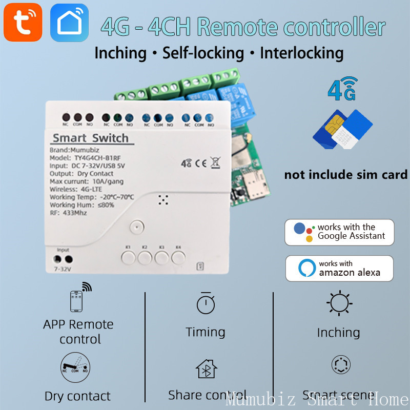 Tuya-interruptor inteligente 4 - Tuya 4 Channel reseña y precio