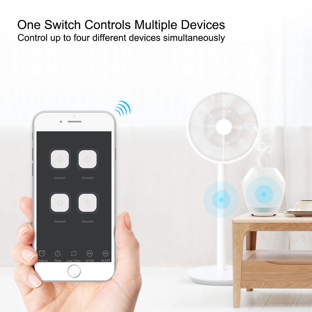 Interruptor Inteligente, Módul - Tuya 4 Channel reseña y precio